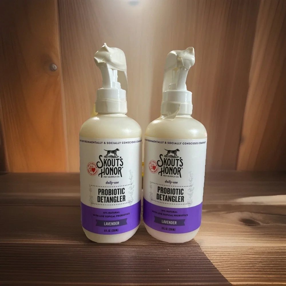 Skout's Honor DETANGLER LAVENDER 8oz‎ LOT OF 2 New Sealed